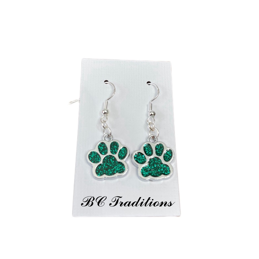3/$25 Paw Print Dangle Earrings